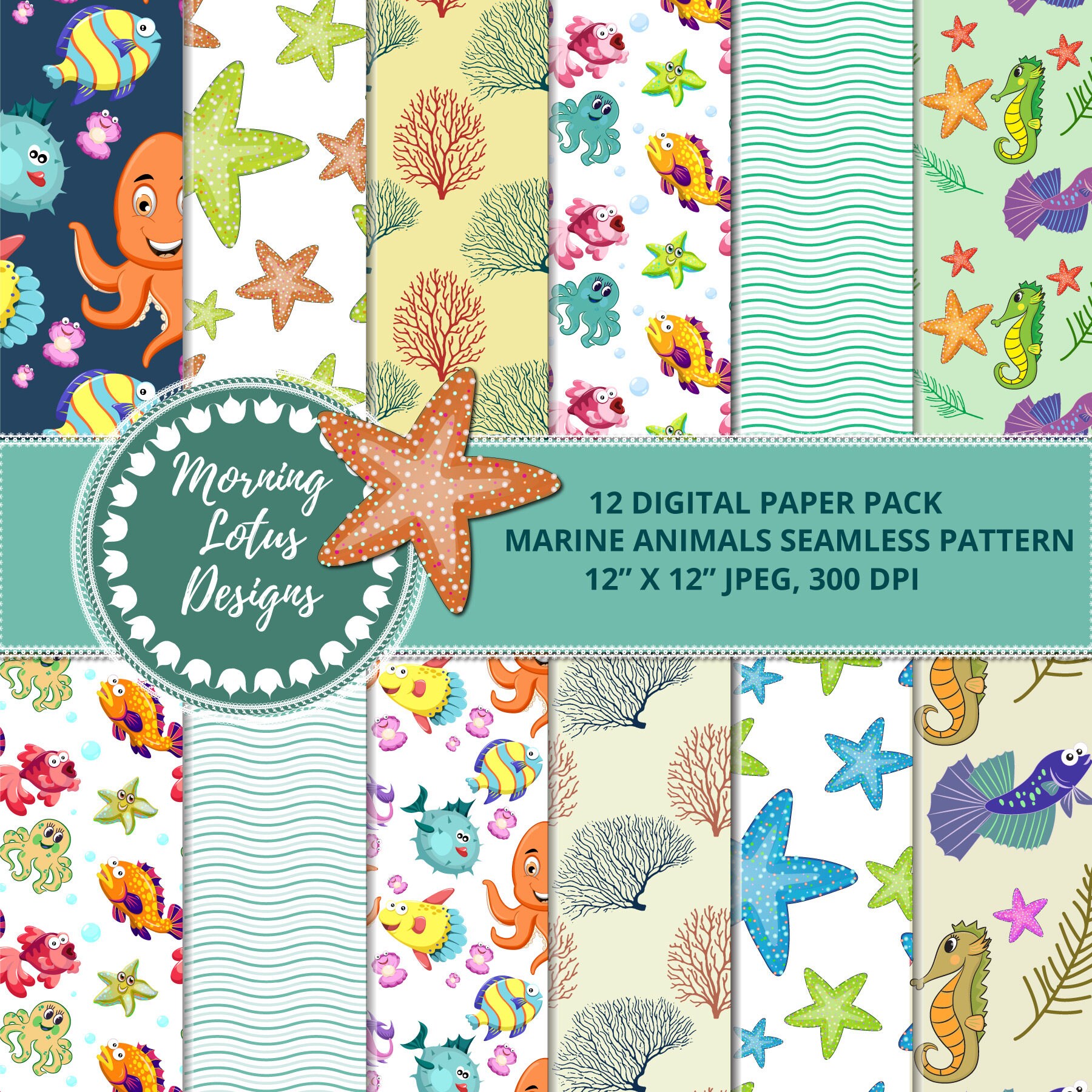 Describe an aquatic animal image