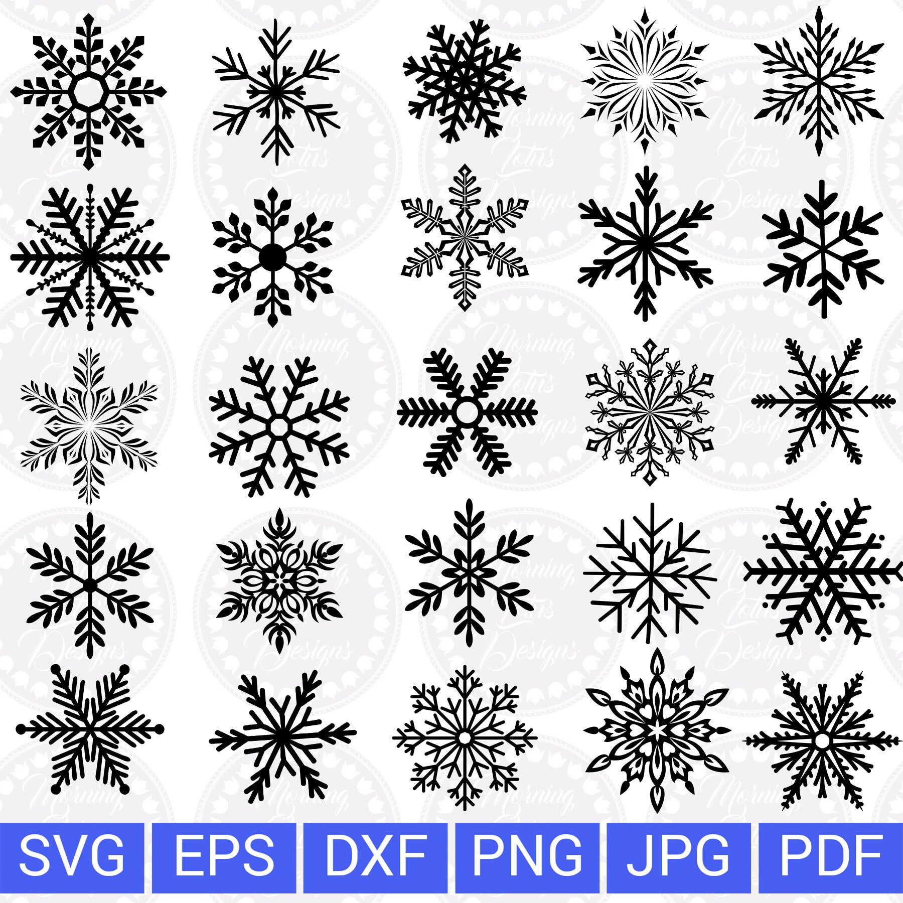 Download Snowflakes Svg Christmas Svg Snow Svg Snowflake Svg Christmas Etsy