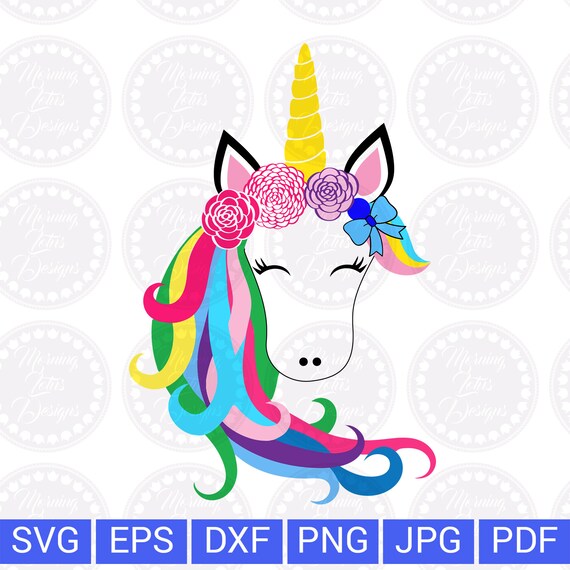 Download Unicorn Svg Unicorn Clipart Unicorn Face Svg Unicorn Face Etsy