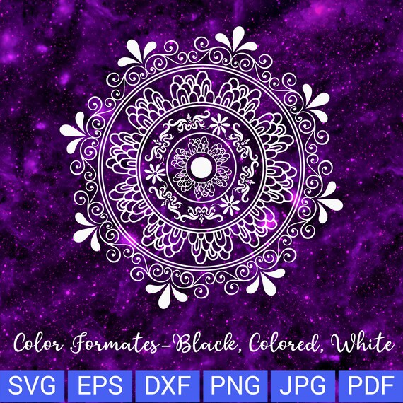 Download Zentangle Svg Mandala Svg Mandala For Cricut Intricate Svg Etsy