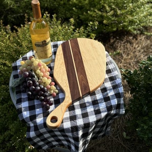Charcuterie Board With Handle, Grazing Board, Hard Wood Serving Board