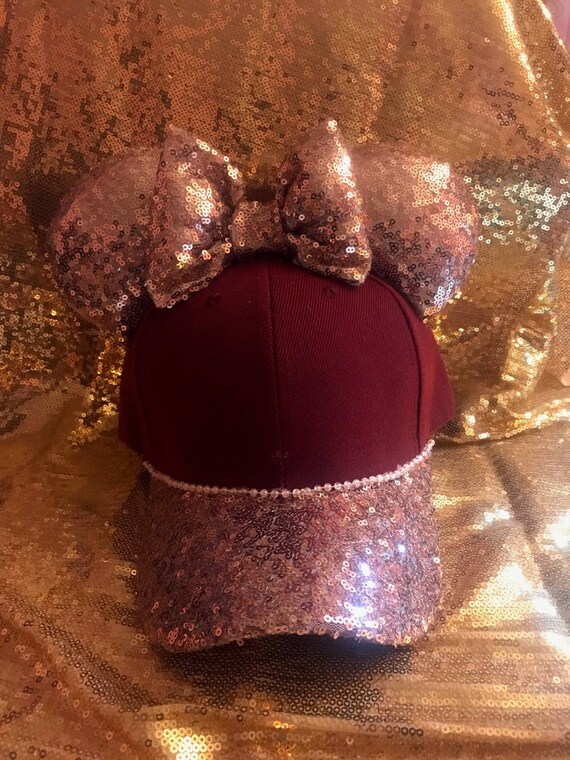 rose gold minnie hat