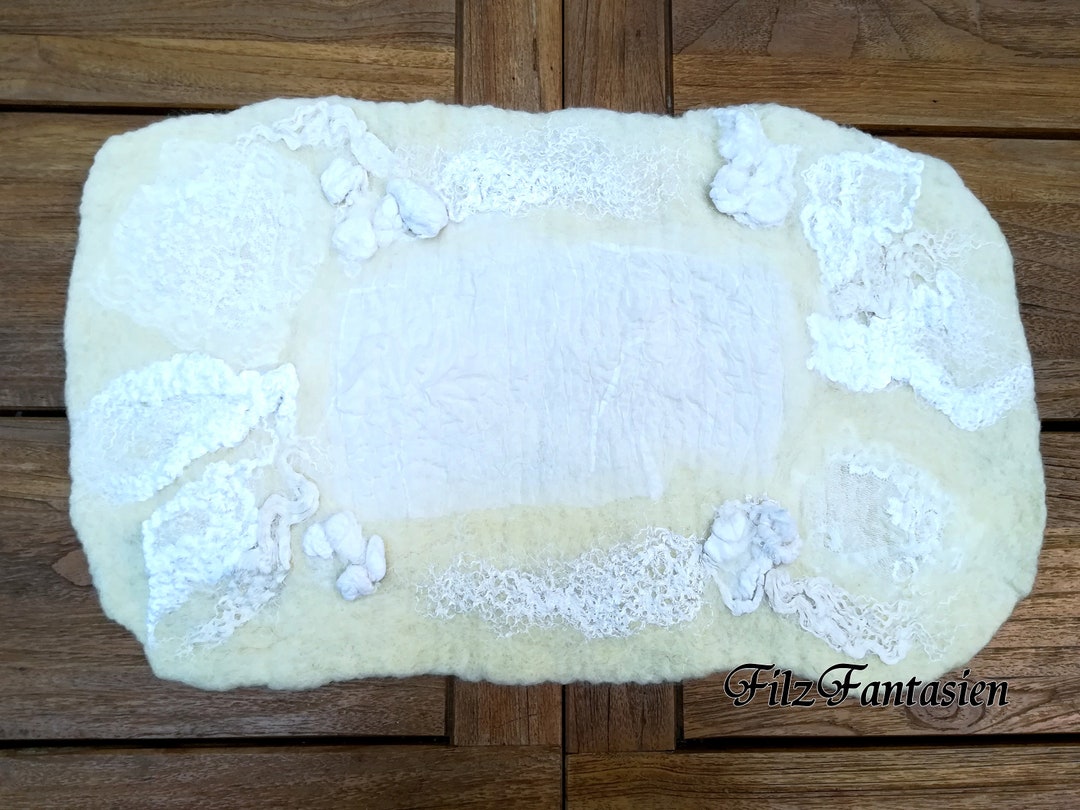 Felt Tablecloth Table Runner Shabby Chic Tablecloths Made of Etsy UK