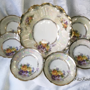 Vintage porcelain bowls Silesia Steinmann Silesia, serving bowls, salad bowls, dessert bowls