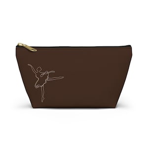 Dancer makeup bag, Cosmetic bag, Dance accessory bag, Dancer hair bag, Makeup pouch, Dancer gift
