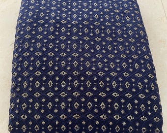 Soimoi Blue Poly Georgette Fabric Artistic Flower & Geometric Print Fabric By The Yard 42 Inch Wide