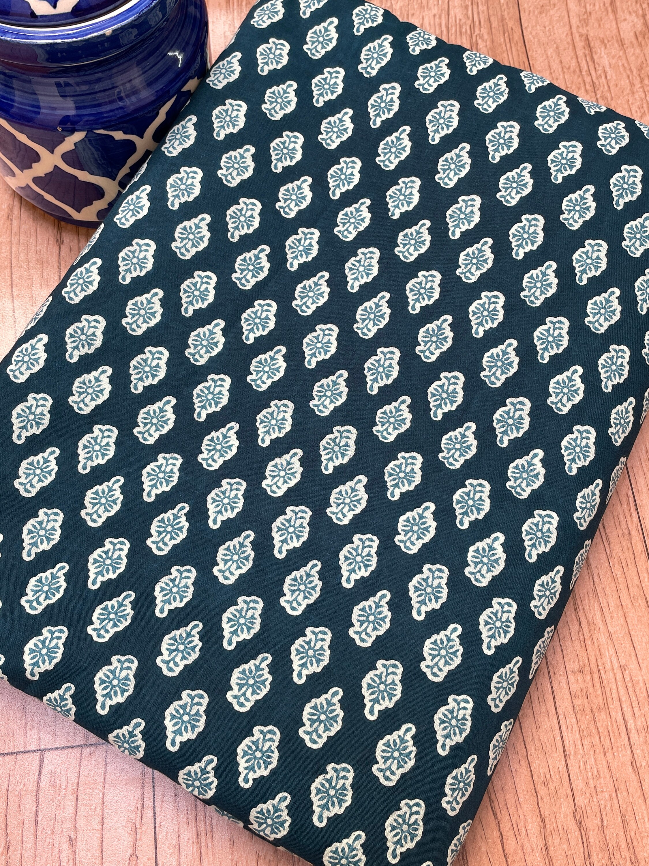 Indigo Print, Soft Fabric, Sustainable Fashion, 100% Cotton, Sewing Fabric, Dress  Material by Yard - Etsy
