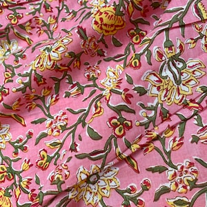 Floral Print, Sewing Fabric, Sustainable Fashion, 100% Cotton, Soft Cotton, Dress Material By Yard