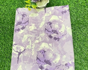 Purple Tie Dye Print Fabric, Soft Fabric, Sustainable Fashion, 100% Cotton, Sewing Fabric, Dress Material By Yard