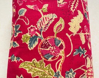 Pink And Beige Floral Print Fabric, Soft Fabric, Sustainable Fashion, 100% Cotton, Sewing Fabric, Dress Material By Yard