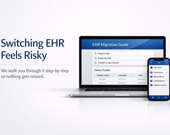 EHR Transition Playbook for Therapists | Step-by-Step Guide, Claims Tracker (PDF, Excel)