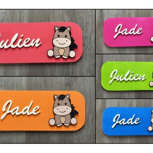 Small Horse Door Sign – Small Door Sign to Personalize – Children’s Decoration