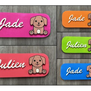 Small Dog Door Sign – Small Door Sign to Personalize – Children’s Decoration