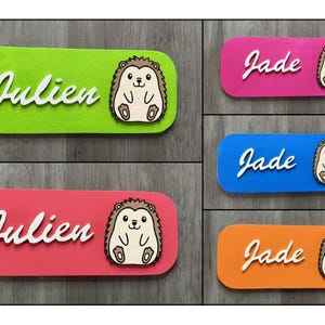 Small Hedgehog Door Sign – Small Door Sign to Personalize – Children’s Decoration