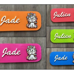 Small Unicorn Door Sign – Small Door Sign to Personalize – Children’s Decoration