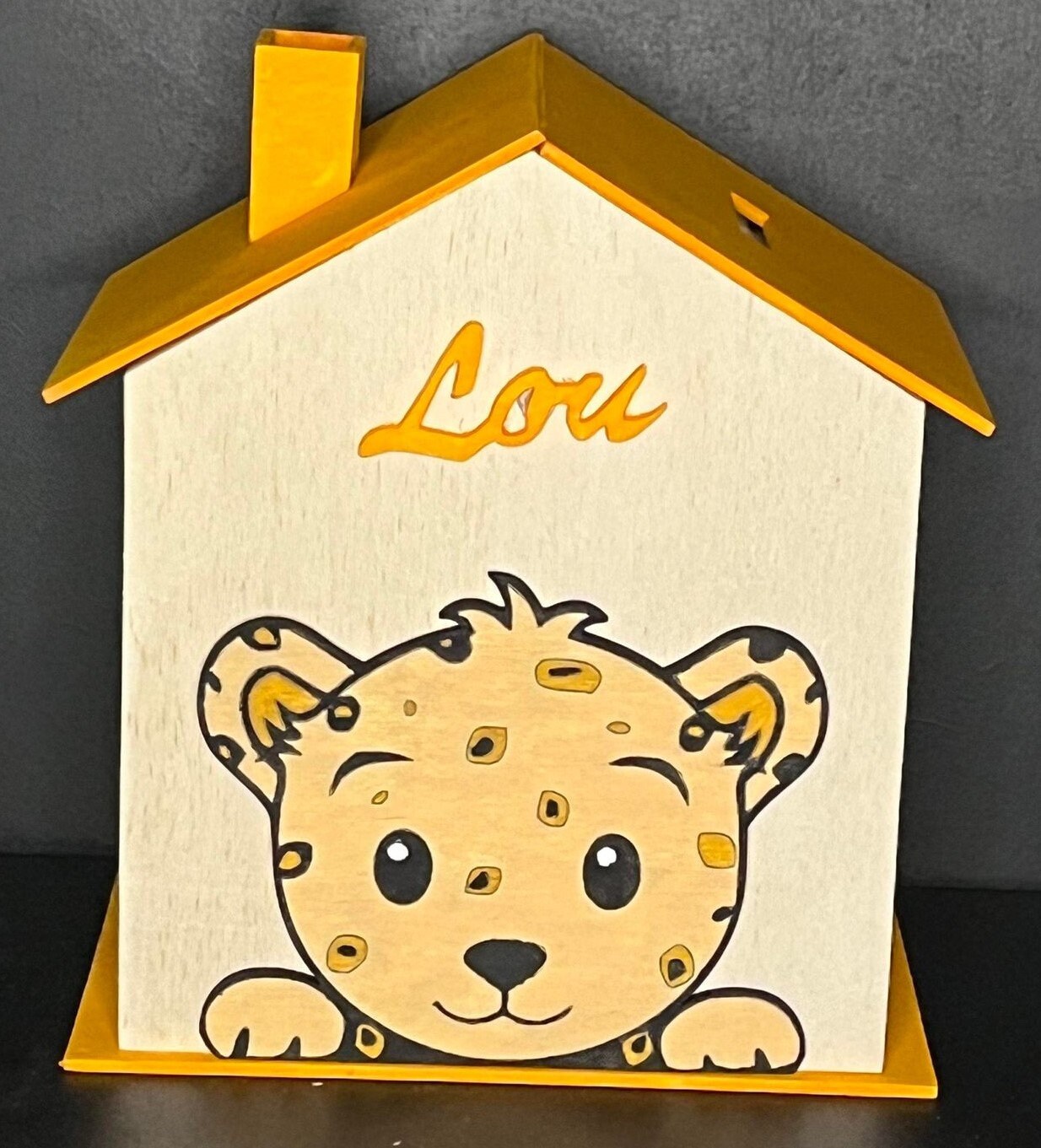 Cheetah House Money Box – Customizable Money Box – Cheetah Children's ...