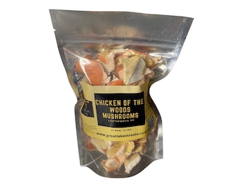 Freeze-Dried Chicken of the Woods Mushrooms – Wild Foraged Laetiporus sulphureus | 1 oz