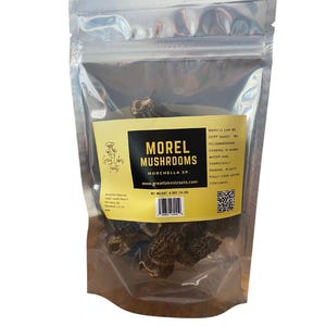 Dried Morel Mushrooms | Wild Foraged Morels | Gourmet Wild Mushrooms | Michigan Harvest | Great Lakes Treats 0.5oz
