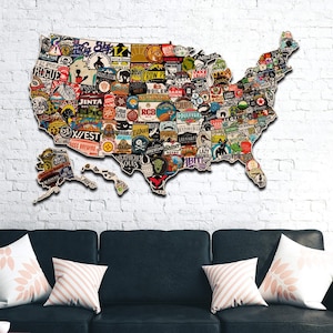 USA Craft Beer Signs | United States | Craft Brewery Sign, Bar Decor, Beer Lover, Hand Crafted Sign, Outdoor Sign