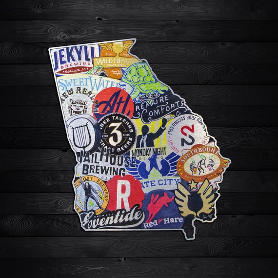 50 States Of Brew Georgia Craft Beer Sign Map Bonus - Craft Beer Wall Signs 50 States Of Brew Georgia Craft Beer Sign Map Bonus - Craft Beer Wall Signs