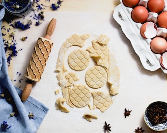 Rodillo grabado con arte árabe: sello para galletas