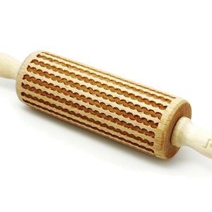 COTTON engraved rolling pin for cookies, embossing rolling pin, engraved by laser, stamp for cookies