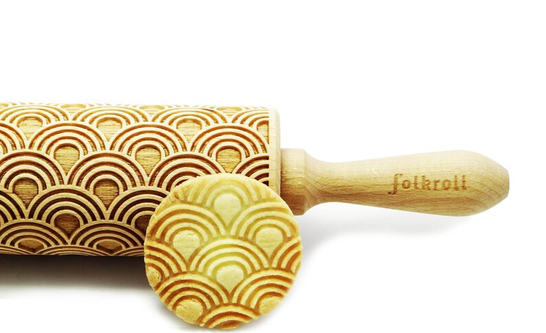 ART DECO engraved rolling pin for cookies embossing rolling pin laser rolling pin