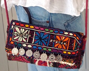 Sac à Main Banjara Gypsy Patchwork Brodé - Fait Main En Inde, Style Bohème