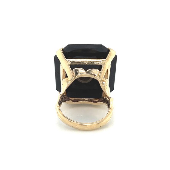 Onyx and Diamond Statement Ring 14k - image 10