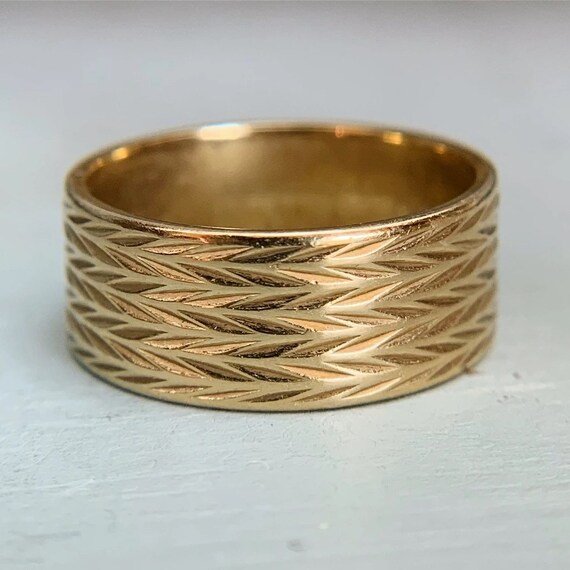 Artcarved Wide Wheat Band 14k