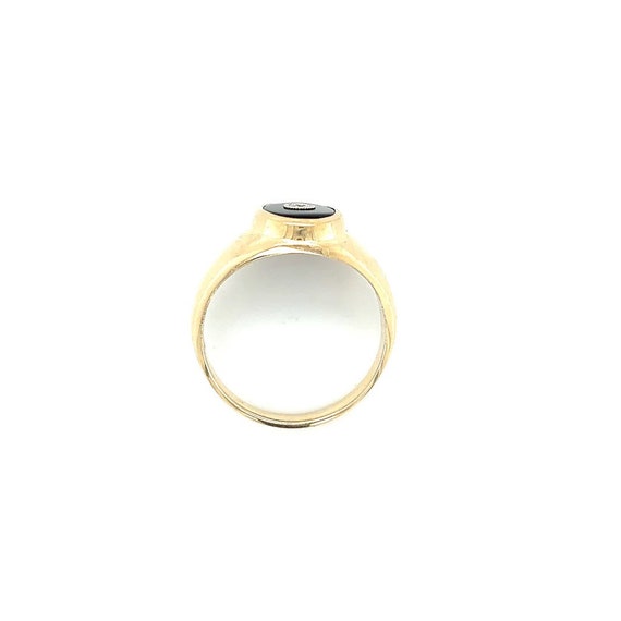 Onyx and Diamond Ring 10k - image 7