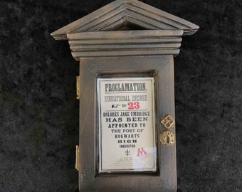 Dolores Umbridge's Proclamation decree- inspired by Harry Potter