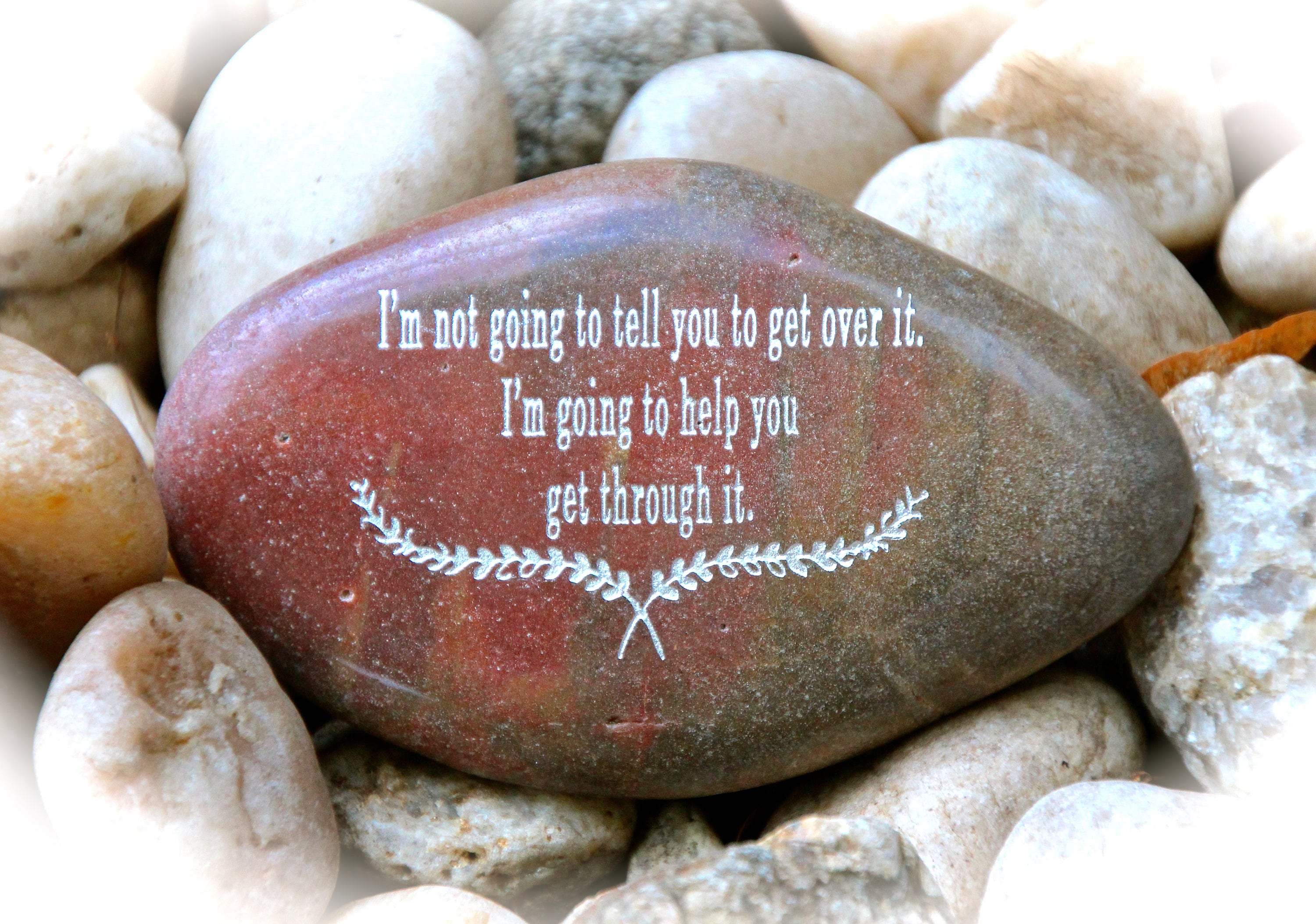 Inspirational Rock Engraved Word Rocks I'm Not Going To Etsy