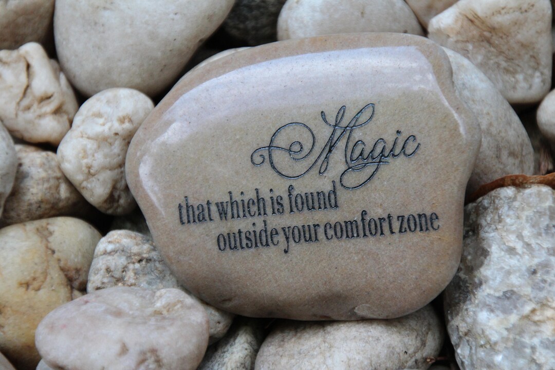Motivational Word Rocks Inspirational Rock, Engraved Word Rocks, Magic, That Which is Found ...