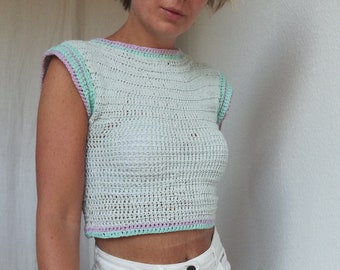 Helena Top Beginner's T-shirt Crochet Pattern (ENG)