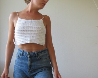 backless crochet top