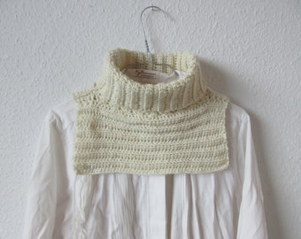 Crochet Gerda Ribbed Neck Warmer Collar Dickie Crochet Pattern (ENG/DA)