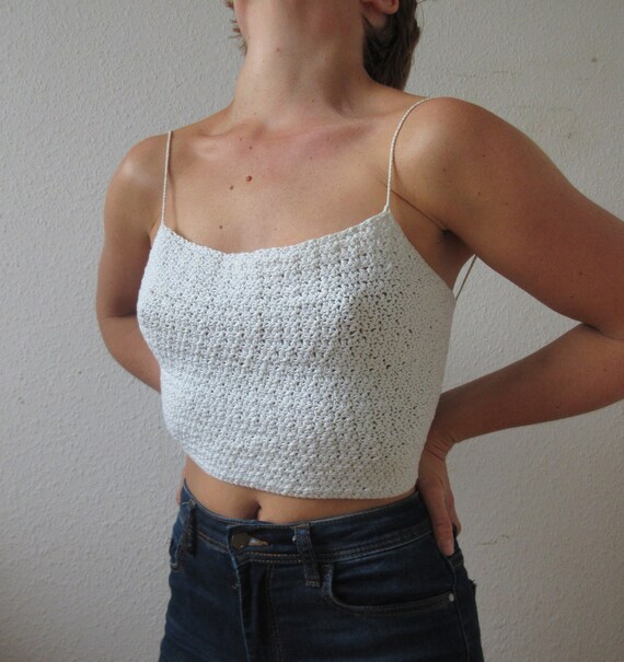 crochet spaghetti strap top