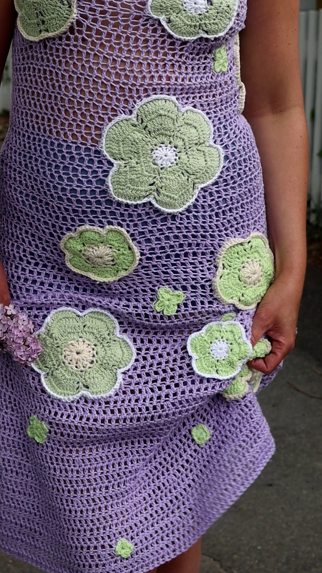Crochet Flower Dress 90's Floral Dress Crochet Embroidery Midi Dress  Anastacia Crochet Pattern (ENG/DA) - Etsy