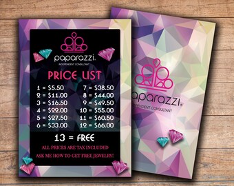 Papaparazzi Order Form Paparazzi Business Invoice Receipt | Etsy