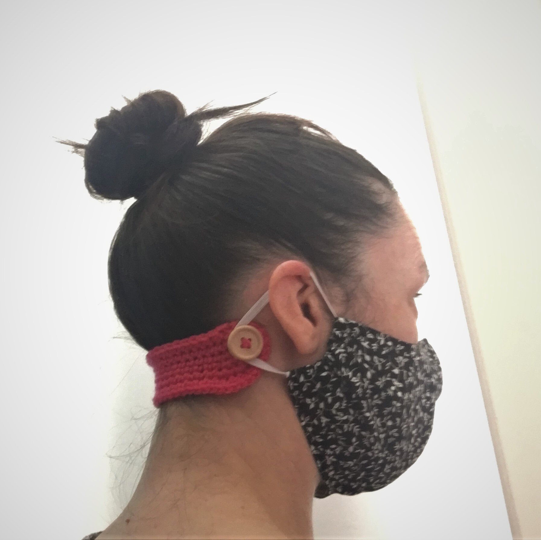 Face Mask Neck Strap Crochet Bright Ear Saver Face Masks & Etsy