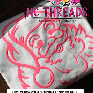 Lichtroze bladerdeeg zeefdruktransfer | Klaar om te drukken | Overdracht van bladerdeeg kerstman | Groothandel bladerdeeg voor shirts