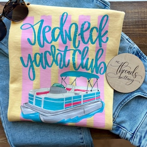Lake Life Shirt, Boat Club Shirt, Pontoon Boat Tee, Summer Lake Shirt, Funny Lake Shirt, Yacht Club Shirt, Weekend Vibes Tee image 1