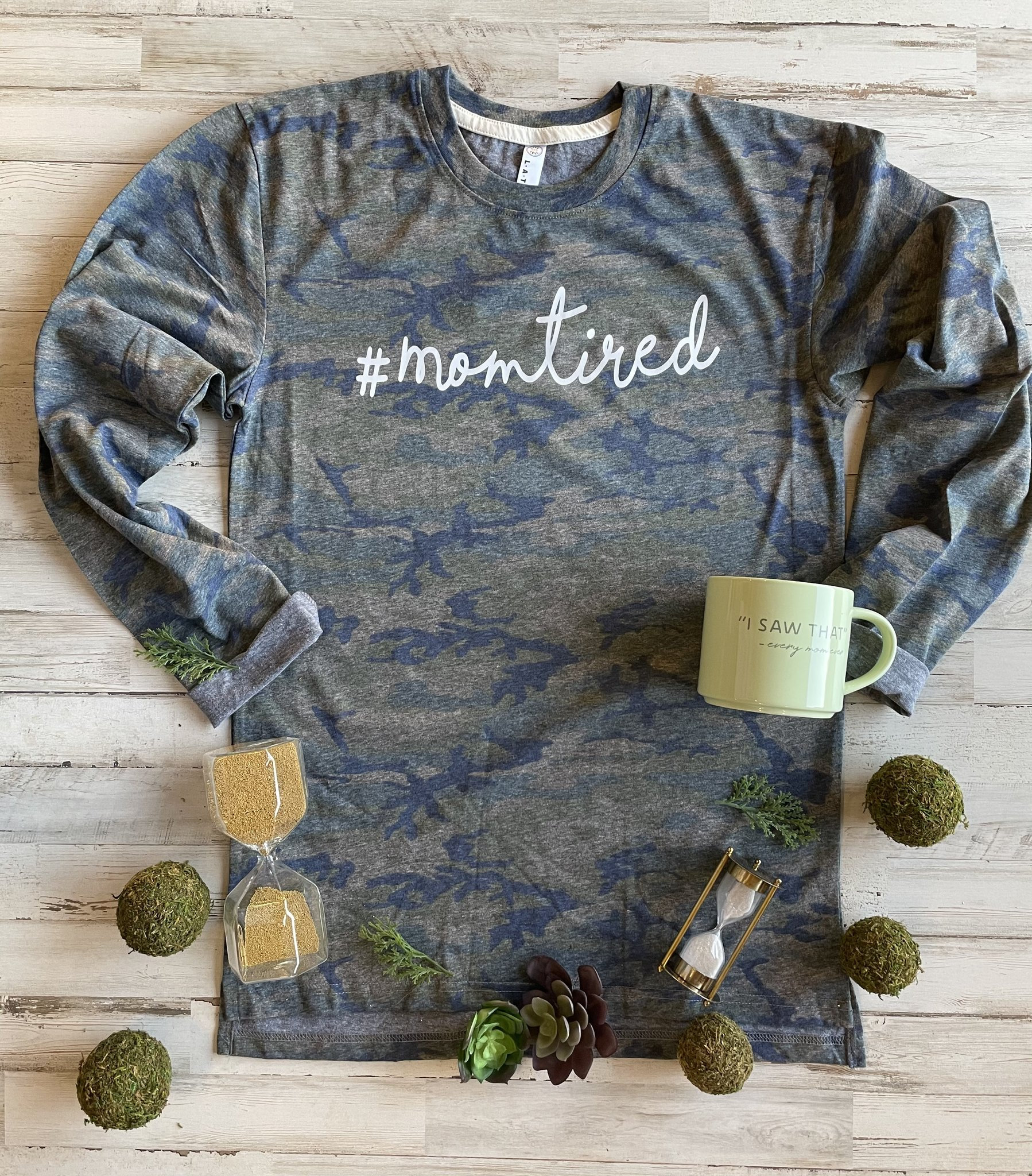 Momtired camo Long Sleeve Camo Shirt 
