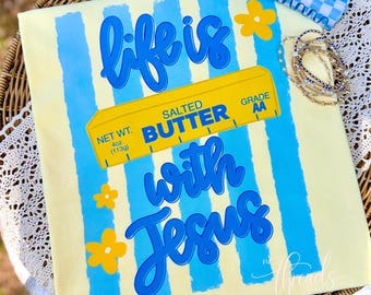 Camiseta "La vida es mejor con Jesús", camiseta cristiana, camiseta de fe, camiseta bonita para la iglesia, camiseta religiosa, camiseta de fe para el verano