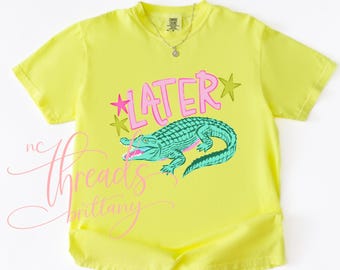 Camiseta Later Gator, Camiseta divertida, Camiseta con estampado bonito, Camiseta de verano, Camiseta de moda