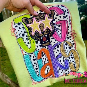 Custom Mascot Star Tee | Custom Team Spirit | Funky Game Day Shirt | Comfort Colors | School Pride | Funky Team Shirt | Bright Game Day