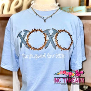 XOXO Kristen Alla hjärtans dag-tröja | Den ursprungliga kärleksbrev-tröjan | Tro Alla hjärtans dag-tröja | Jesus kärlek-tröja | Kristen Alla hjärtans dag-outfit