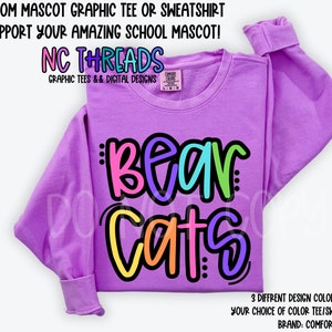 Team Mascot Tee, Favorite Team, School team Comfort Colors tee, Favorite team tee, School logo Tee, Custom Shirt, Custom Gift, School Mascot