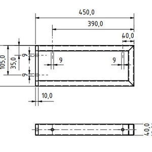 Porta lavabo, porta asciugamani da parete, solida console a parete immagine 3